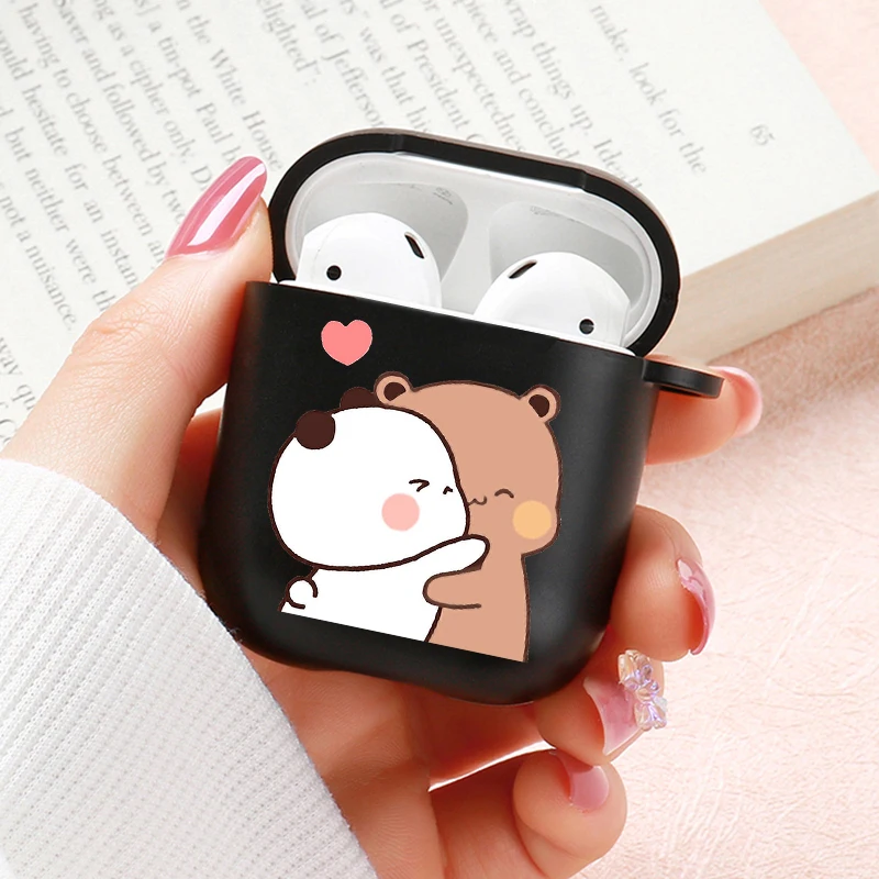 Capa de silicone macia para Apple Airpods, Baby Bear, Panda, Bubu Dudu, Fone de ouvido, Love, Shockproof, Air Pods Pro 2, 1, 3