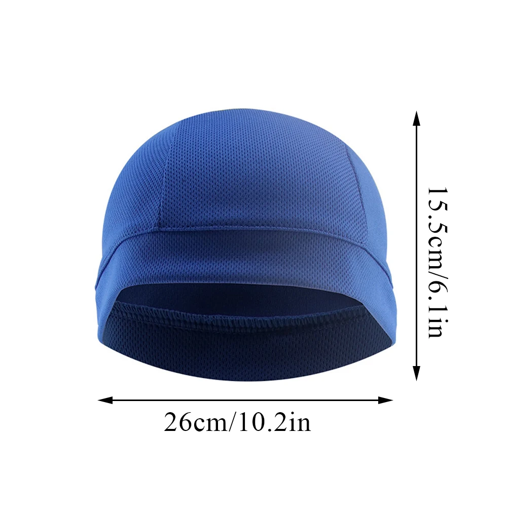 Unisex Cycling Cap Motorcycle Bike Hat Outdoor Mesh Breathable Quick Dry Cap Summer Anti-UV Windproof Liner Sports Inner Caps