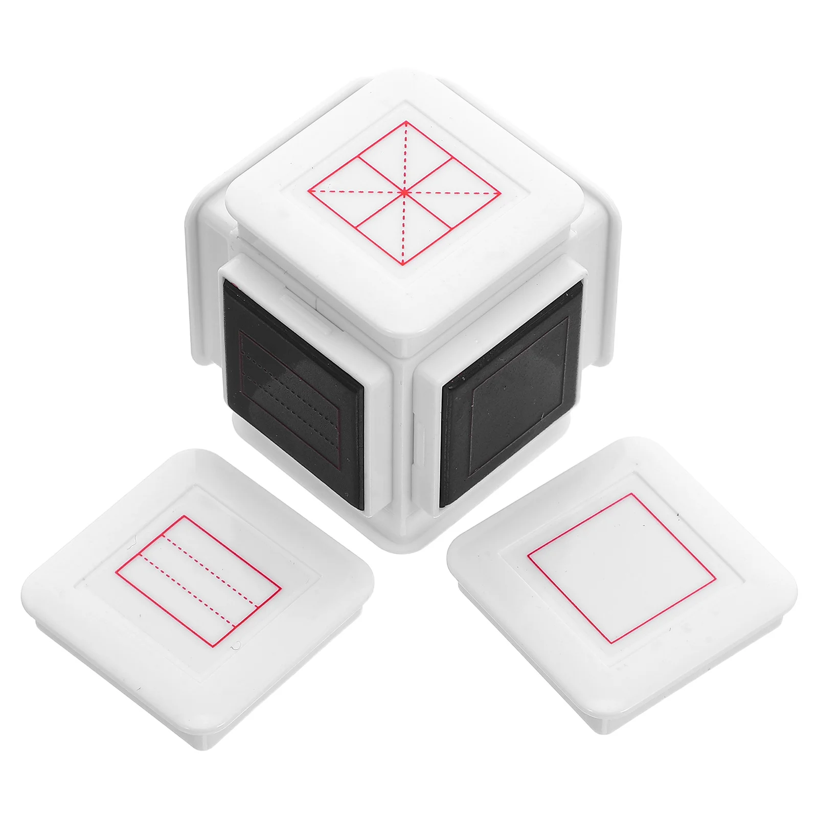 6-Sided Self-Inking Stamp -- Handwriting Practice Grid Stamper Classroom Writing Supplies Teacher Tools Preschool Learning