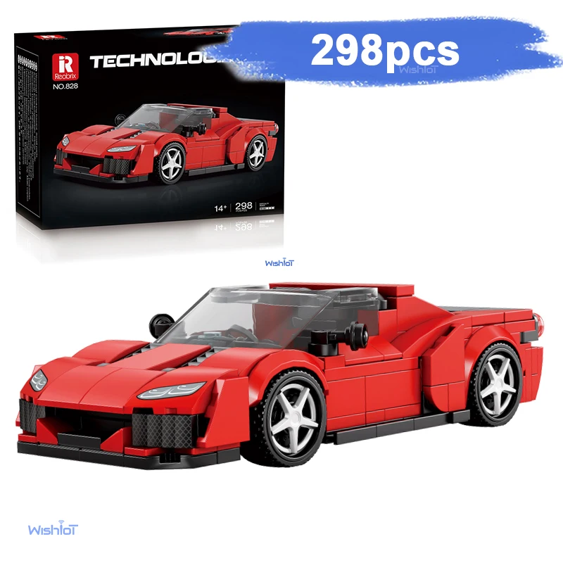 

828 Car 1:24 Scale Mini Model Car 298pcs Building Blocks MOC City Creative Exper Bricks Technical Education Toys For Boy Gift