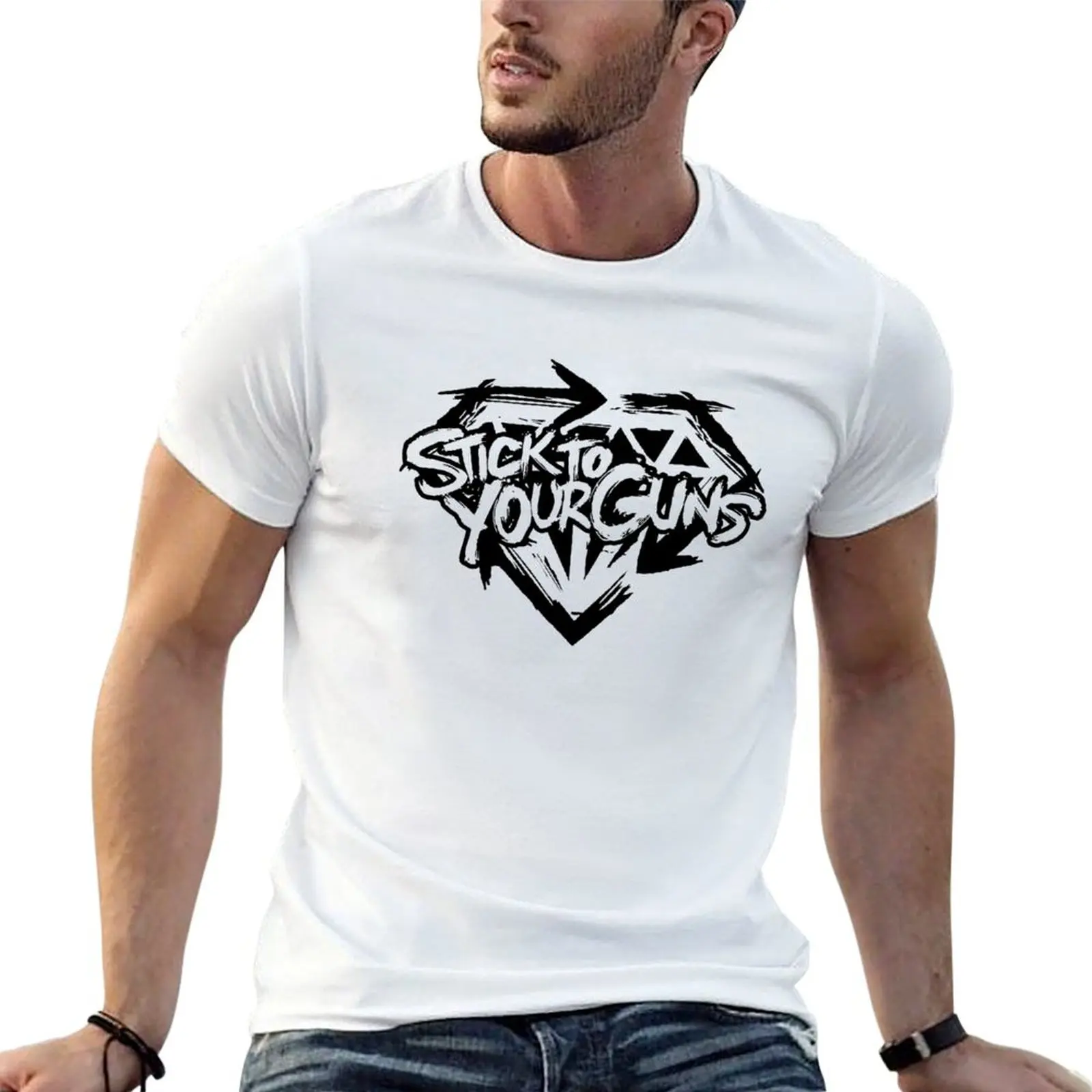 Stick To Your Guns Diamond Album T-Shirt Casual Minimalist Short Sleeve Top