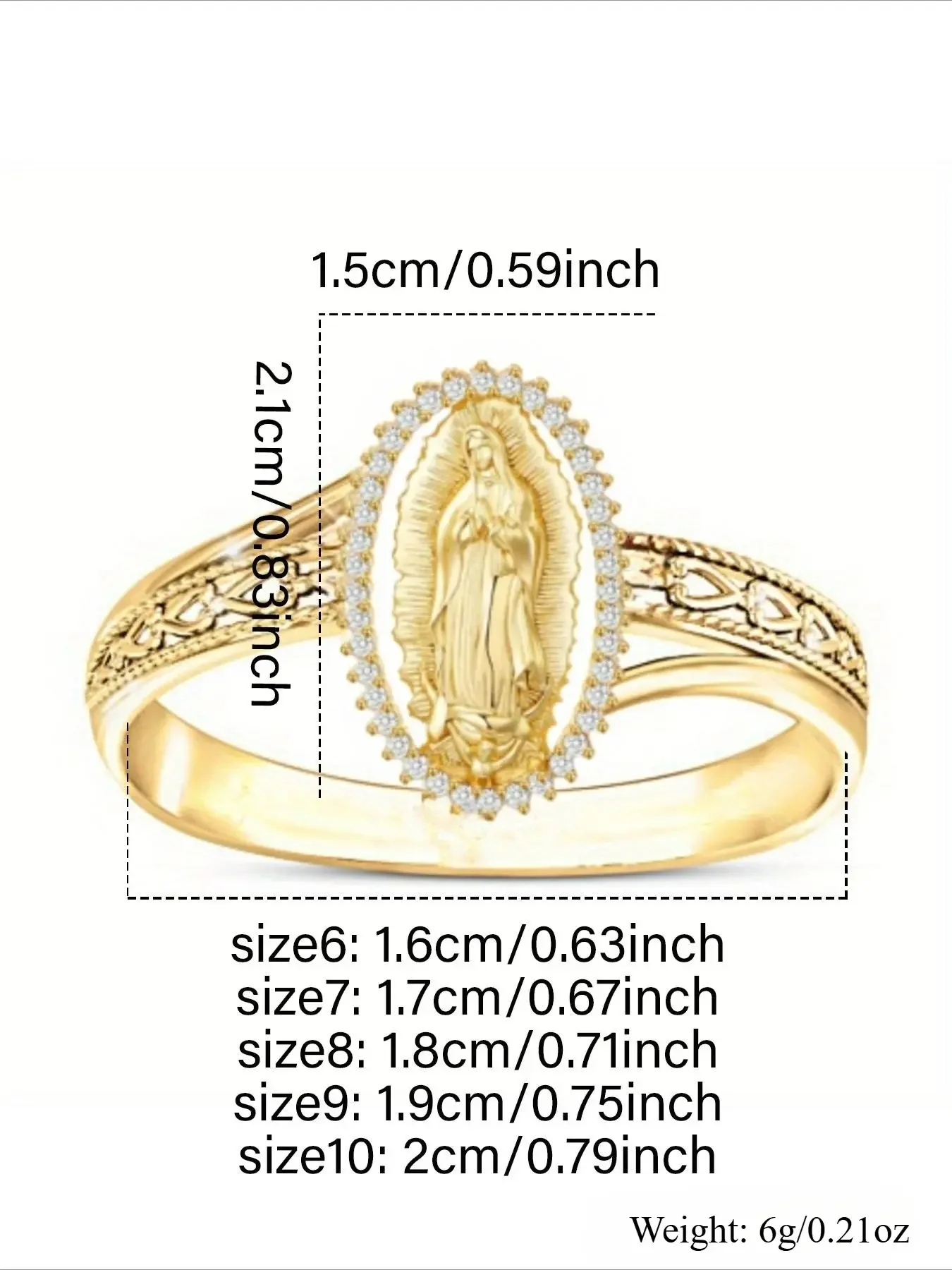 Punk Madonna Portrait Oval Hollow Ring, Fashion Rhinestone Heart Unisex Ring, rhinestone decor ring, Stylish Jewelry for Men and Women, Durable Rings, Statement Rings, Punk Style Ring