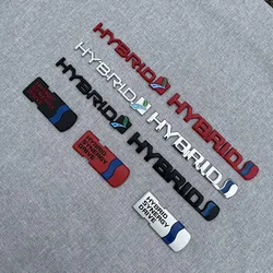 Car Sticker Hybrid Logo Emblem Badge Decal for Toyota Auris Prius RAV4 YarisTouring Honda Civic City Ford Ecosport Kuga Fusion