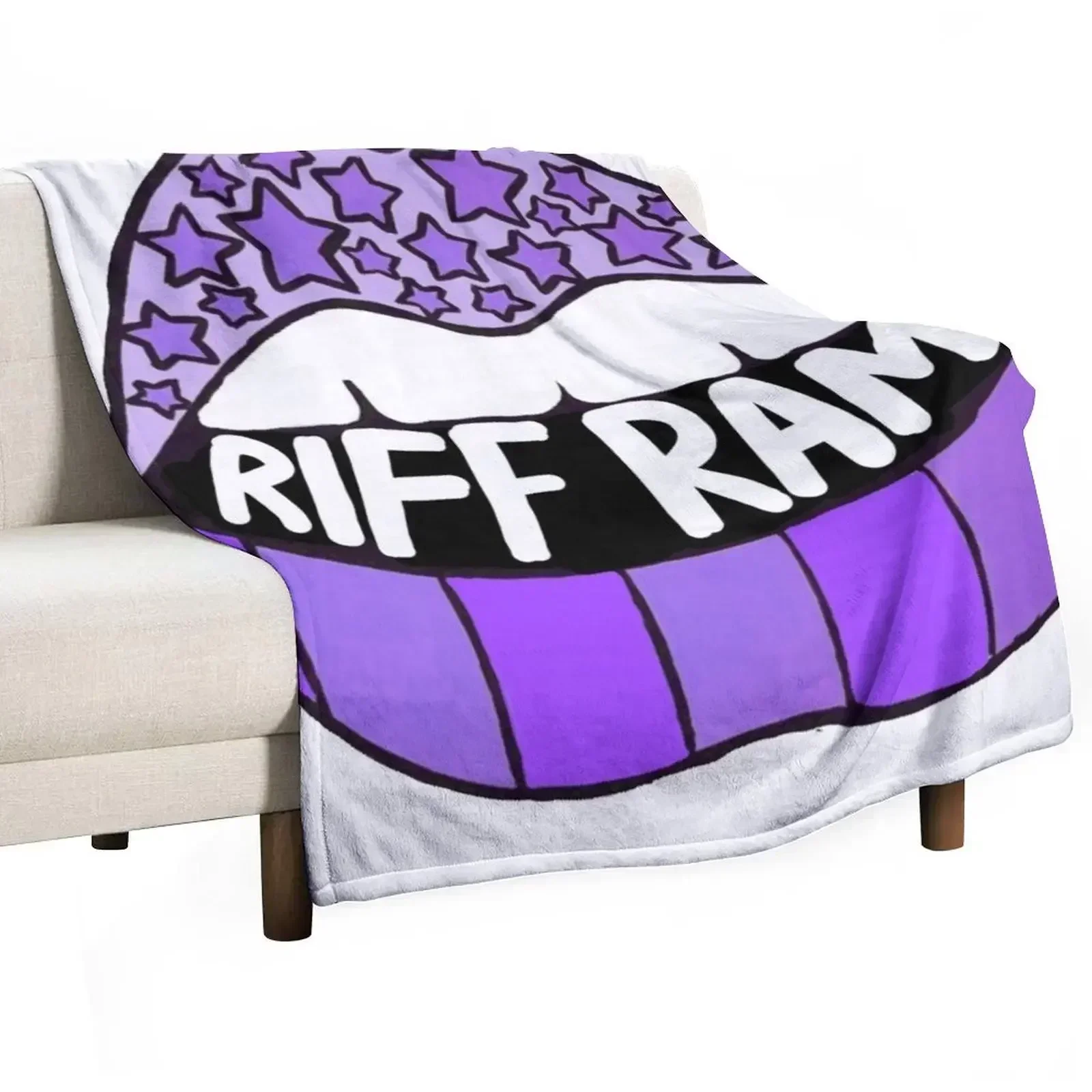 riff ram lips stars and stripes Throw Blanket blankets and throws Soft Hairys Flannel Blankets For Baby sofa bed Blankets