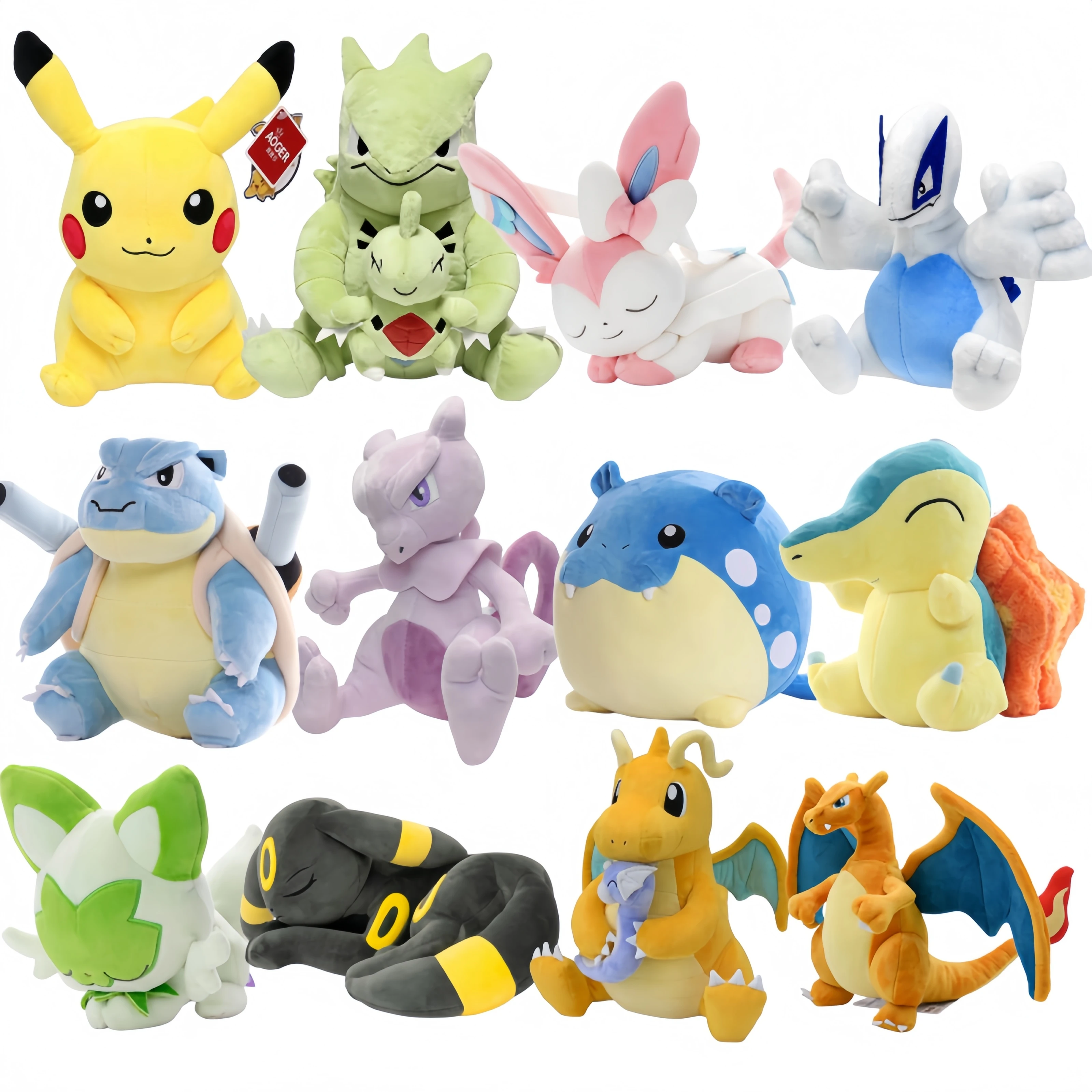 Plüsch-Pokémon Gengar Plüsch-Tyranitar Lugia Sylveon Blastoise Spheal Stofftier Charizard Umbreo Dragonite Plüschpuppe Weich