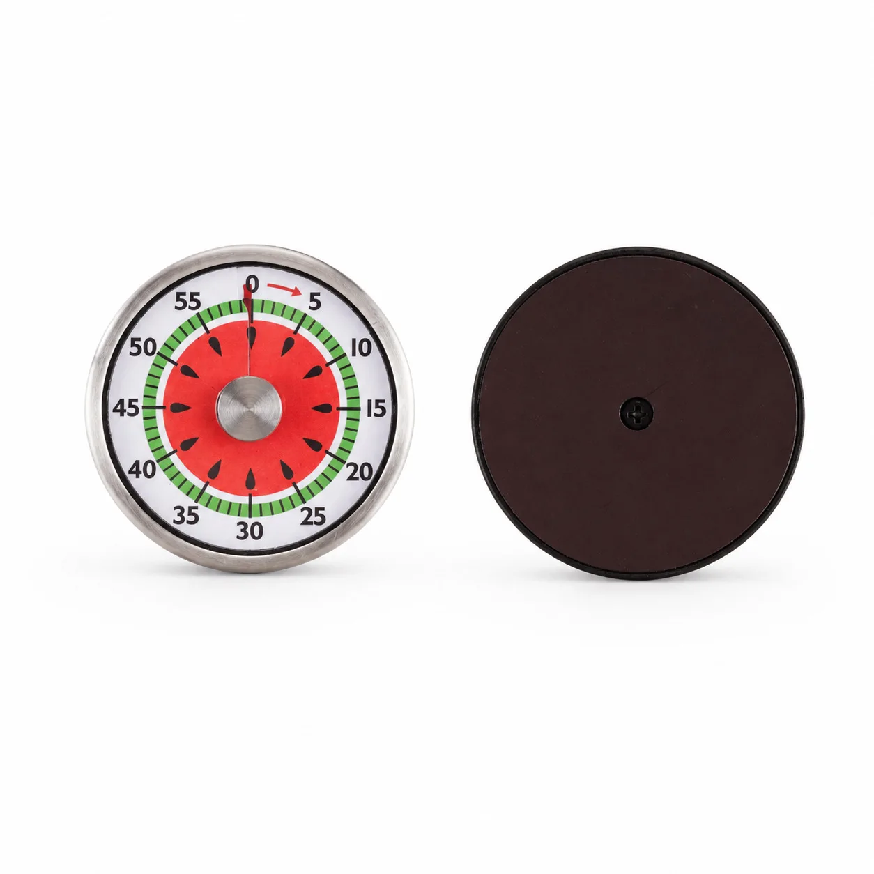 Watermelon plate mechanical timer 60 minutes magnetic attraction kitchen baking learning countdown reminder timer