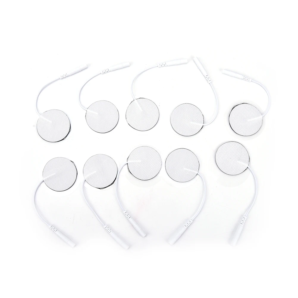 

10X Round Replacement for Massager Tens Units Electrode Pads Machine/Nerve Muscle Stimulator Therapy Machine