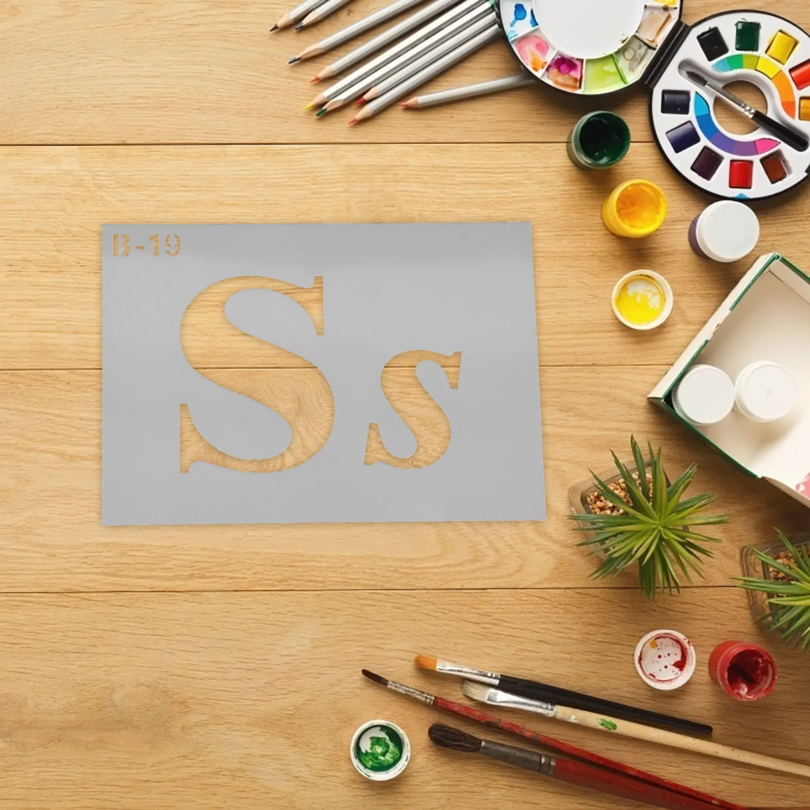 Modelli di lettere in PET Stencil riutilizzabili lavabili per pittura murale artigianale fai-da-te Spruzzo di decalcomanie per auto domestiche sicure