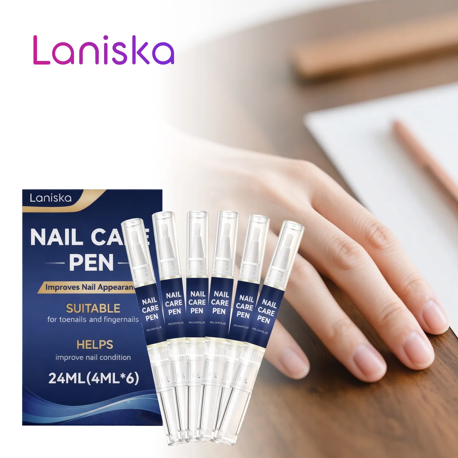 Nail Care Pen Set Repair Breakage Discolored Nail Nail Cuticle Revitalizer Nutrition Growth Anti Infective Strength Nail Serum