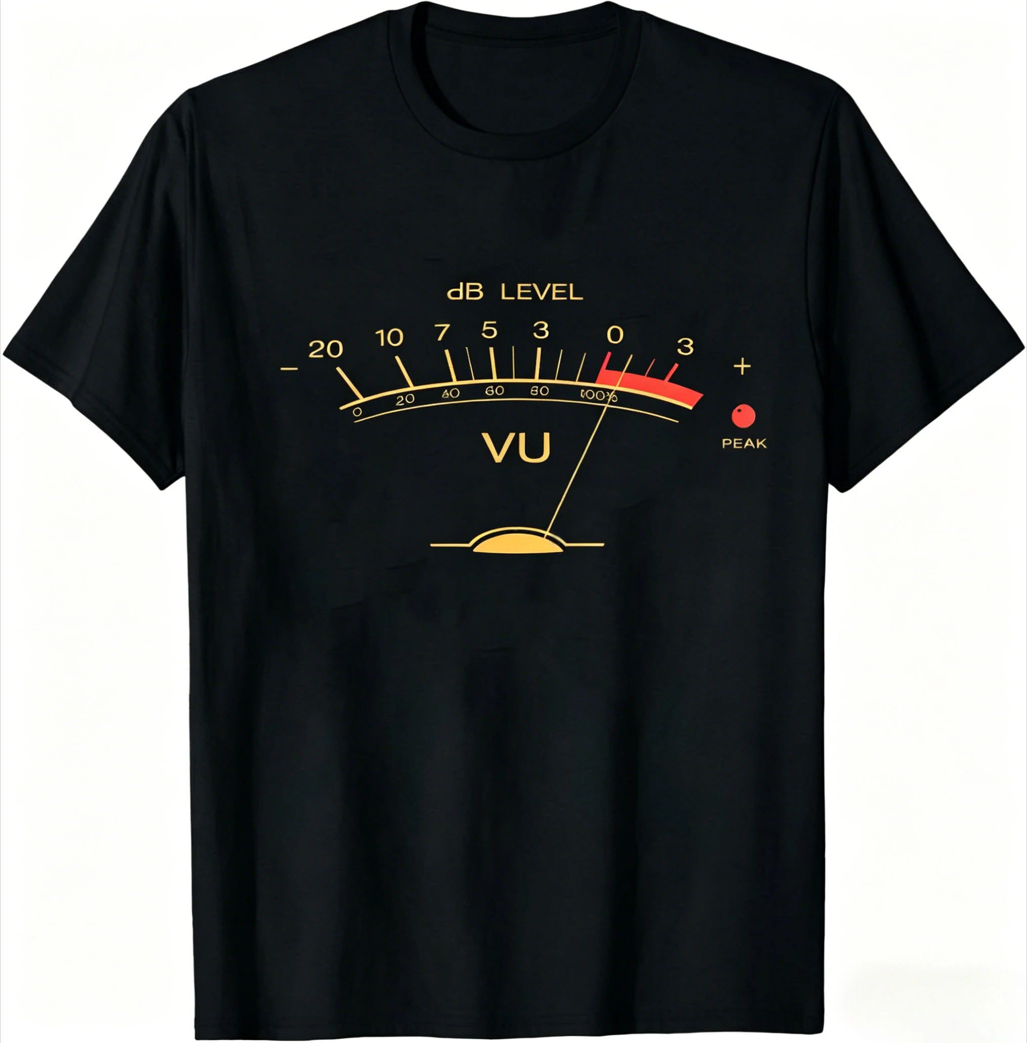 Volume VU Meter Men T-shirt Audio Engineer Recording Crew Summer Women Short Sleeve Casual Top Aesthetic Clothes 2026 T Shirt - view 5