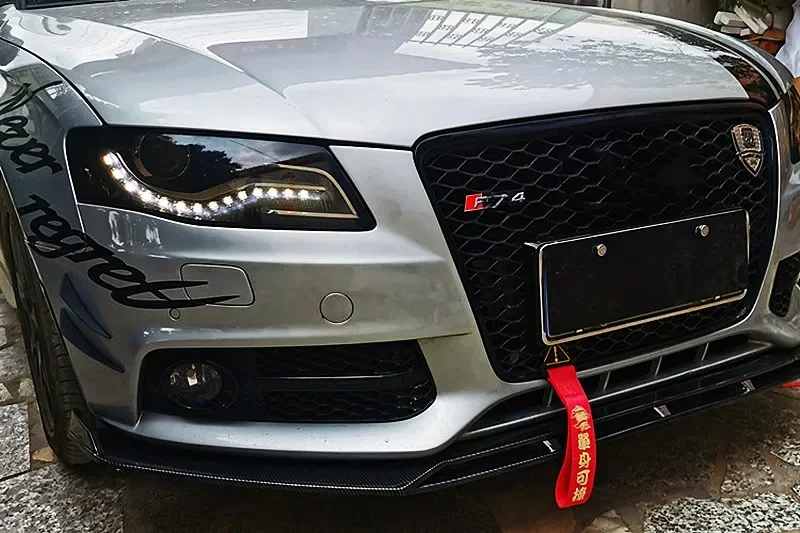 Front Lip Splitter Spoiler Diffuser for Audi A3 A4 A6 Q3 S3 S4 S6 B6 B7 B8 B8.5 Sedan Universal Bumper Blade Bodykit Accessories
