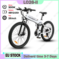 SAMEBIKE Electric Bike 900W Brushless Motor 48V14Ah Lithium Battery Hydraulic Brake Folding Electric Bicycle 26 Inch Tire E-bike