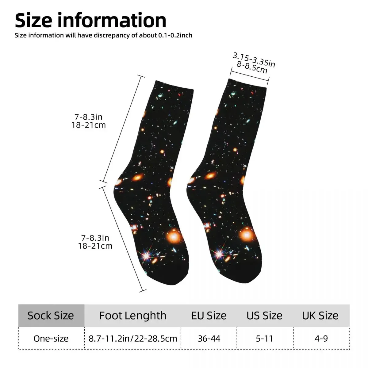 Hubble-calcetines de Campo Profundo extremo Harajuku, medias largas de alta calidad para todas las estaciones, accesorios para Unisex, regalos de navidad