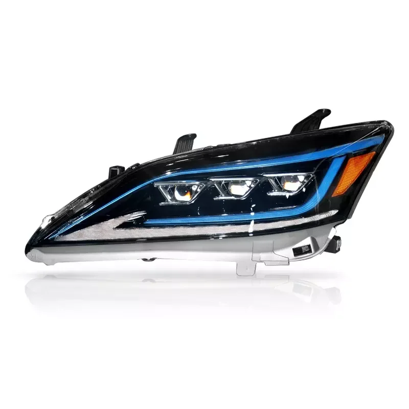 Popular upgraded and modified headlights for Lexus es240 upgraded headlights three lens blue and red types