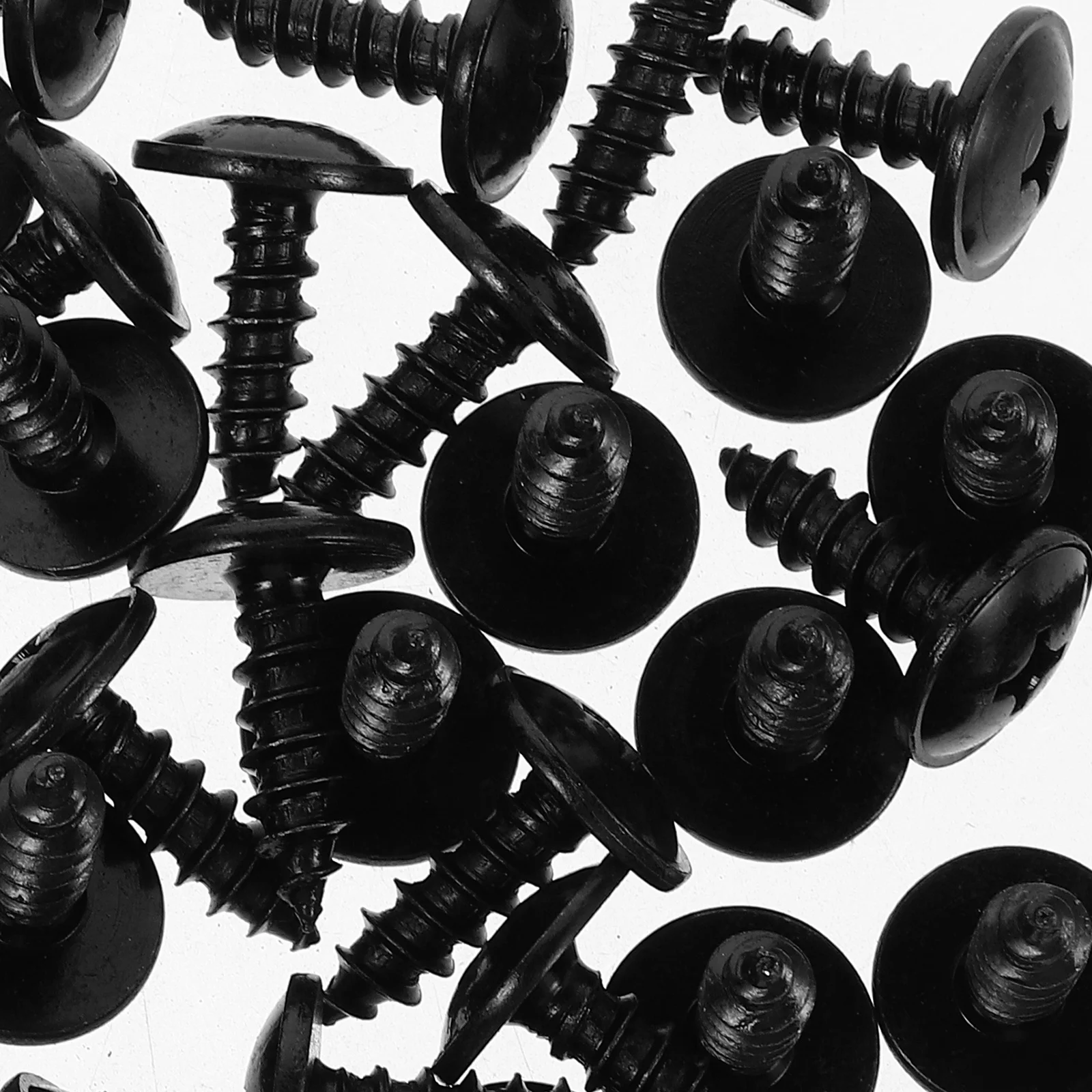 50 قطعة مسامير رفرف الطين للسيارات السوداء ذاتية التنصت لبطانة سبلاش صالح السحابات مسامير لوحة التزلج #2