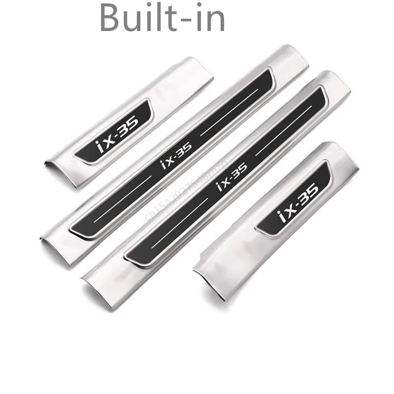 

For Hyundai IX35 Stainless Steel 2018-2021 Car Threshold Guard Plate Welcome Pedal Anti-scratch Protection Car Accessories