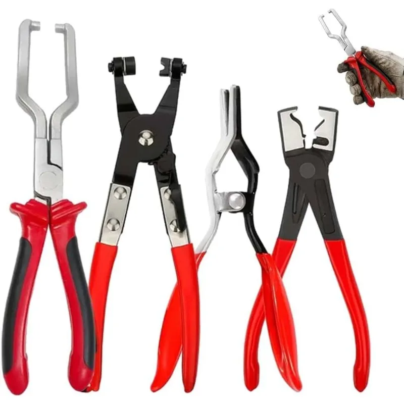 

New Locking Car Hose Clamp Puller Pliers Water Pipe Flat Band Ring Removal Tool for Auto and Garden Use