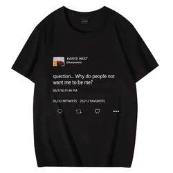 男性と女性のための半袖kanye westTシャツ、半袖ストリートウェア、ユニセックス、男性と女性のための数人と一緒に