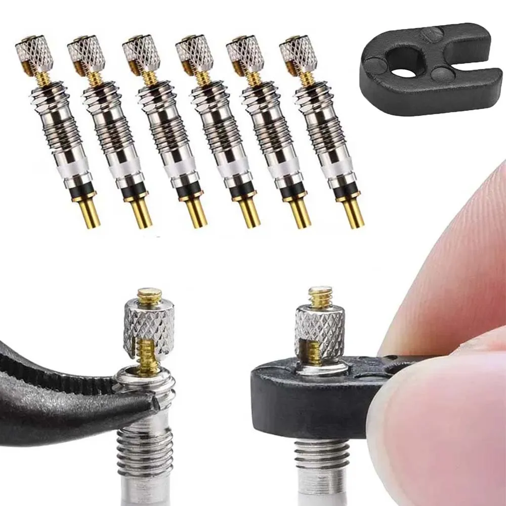 3/7/11 stücke Fahrrad Abnehmbare Presta Ventil Core Fahrrad Ersatz Messing Tubeless Core Remover-Tool für Tubeless für Rennrad MTB Fahrrad