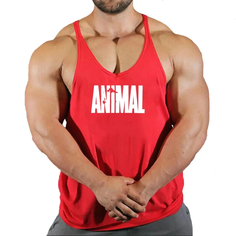 Gym Top Men Muscular Man Fitness Men\'s Vest Stringer Vests Shirt Bodybuilding Clothing Clothes Sleeveless Sweatshirt Singlets