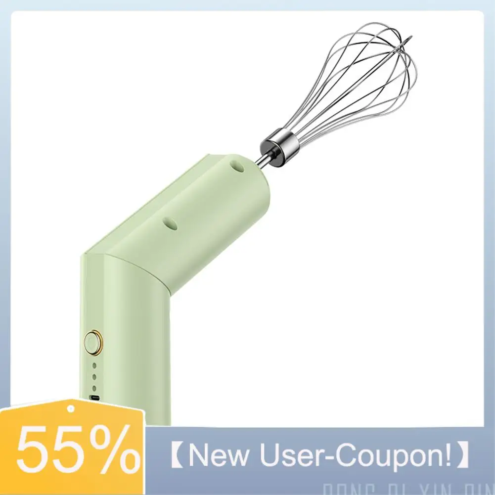 

A81M Новый беспроводной складной электрический ручной миксер портативный, перезаряжаемый через USB с двойными смесительными головками B