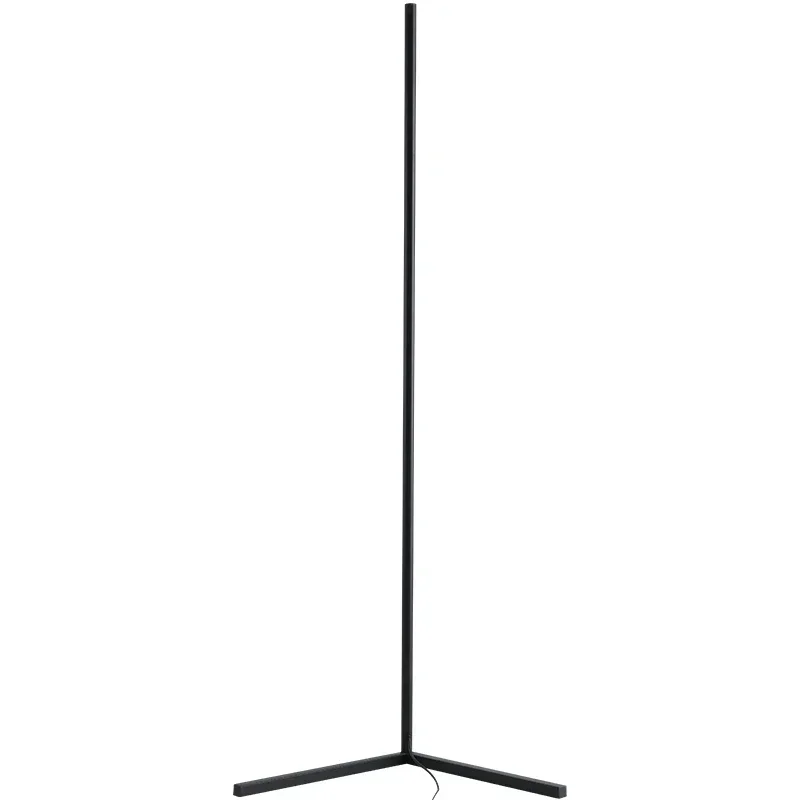 مصباح أرضي زاوية متغير اللون مع التحكم في التطبيق، مصباح أرضي حديث قابل للتعتيم لغرفة المعيشة