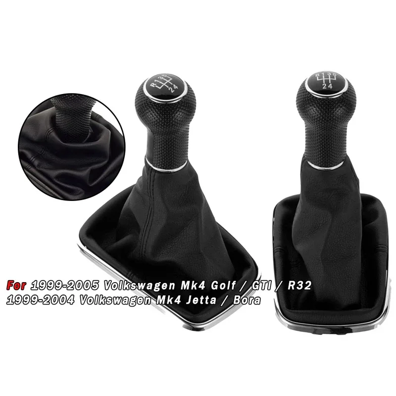 

Gear Shift Boot & Knob for Volkswagen Golf 4/Bora/Jetta MK4 GTi - Transmission Shifter Dust Cover Auto Gear Lever Accessories