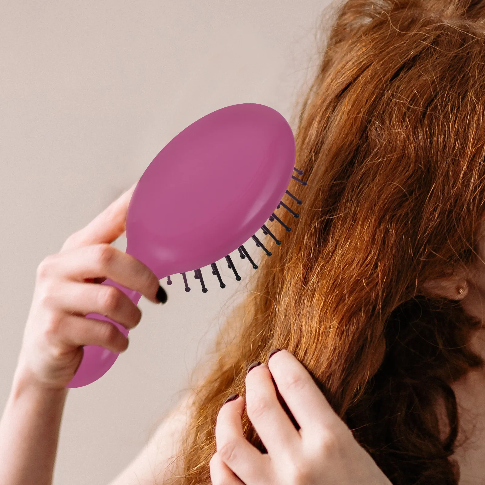 

3 Pcs Comb Plastic Massage Scalp Brush for Women Curly Detangler Smoothing Prevent Hair Loss Split Ends Itching Long