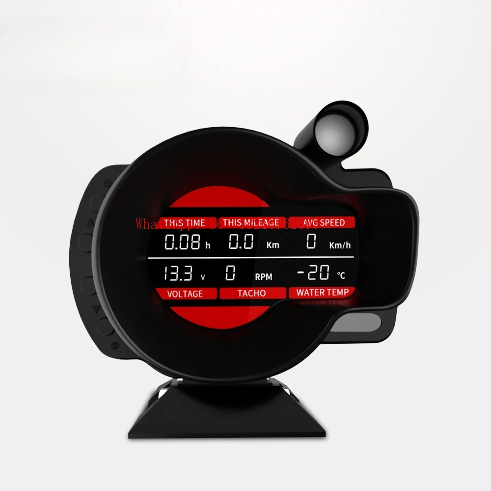 Multifunctional Modified Instrument, Sensor Wiring Harness Connection, Water Temperature, Speed and Oil Temperature Gauge DO916
