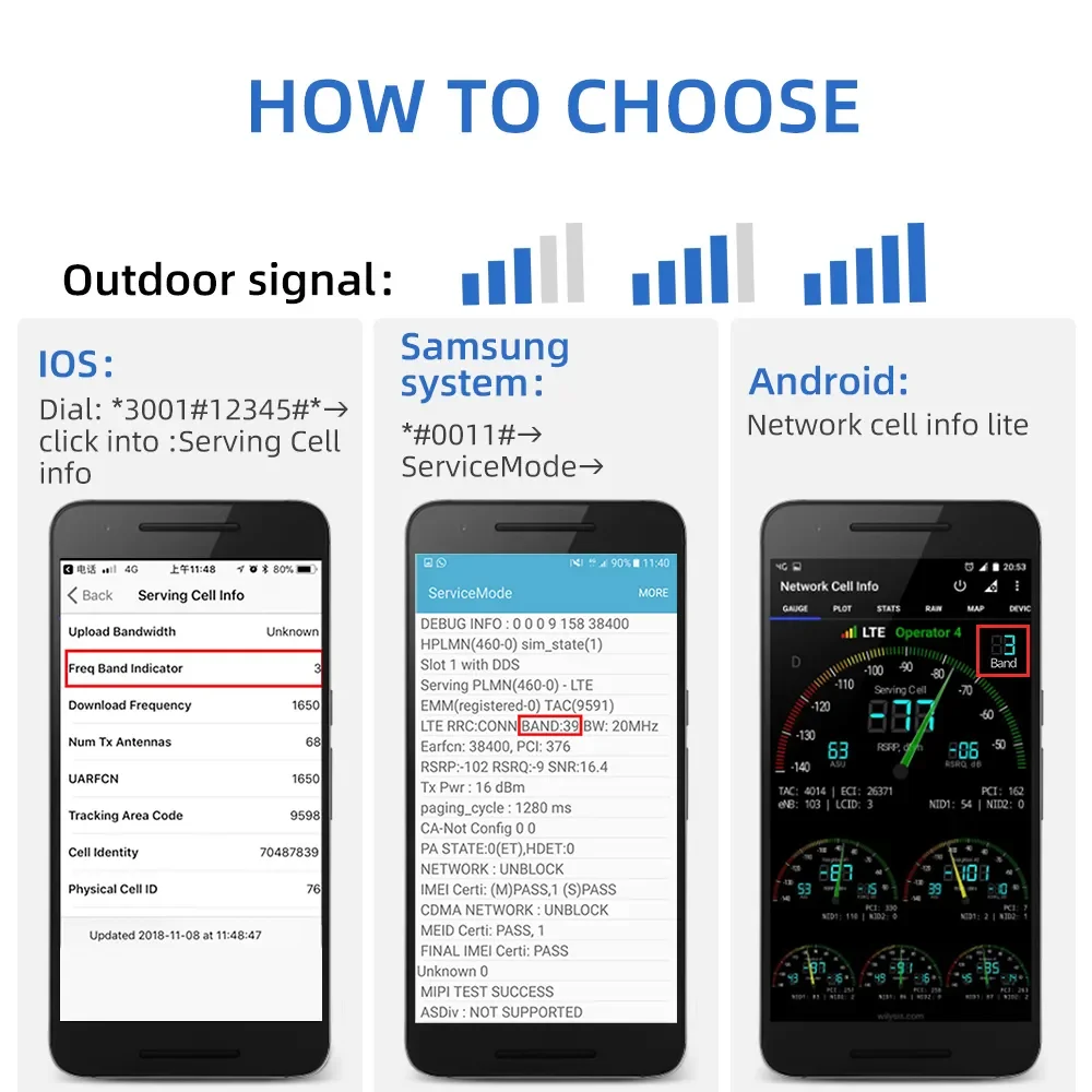 모든 SIM용 휴대용 신호 증폭기, 밴드 7 전력 증폭기, 4g 신호 증폭기, 2600mhz 4g 모뎀