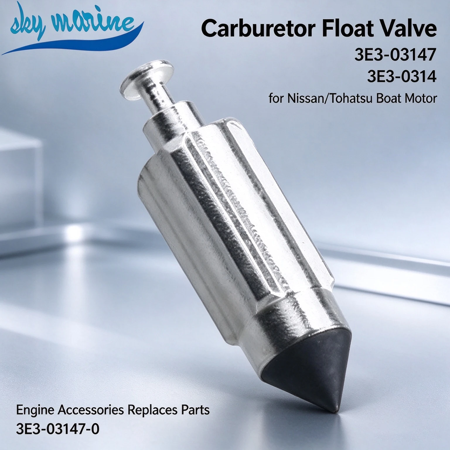 Boat Parts Carburetor Float Valve 3E3-03147 3E3-0314 3E3-03147-0 For Nissan Tohatsu Outboard Motor Engine Aftermarket Parts