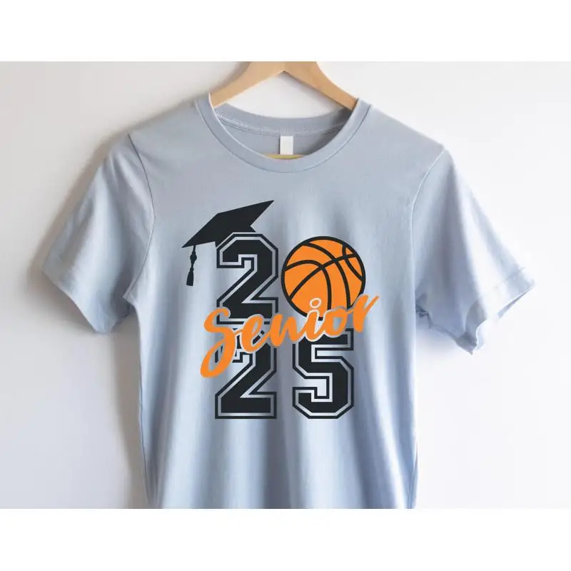 Senior 2025 Basketball T Shirt Class of Baseball Game Day Graduation Perfect Sports for Seniors