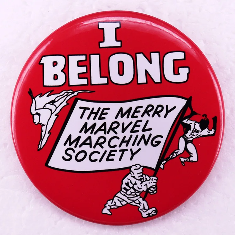 Тематическая песня Pinback Кнопка Pin жестяная Жесть значок друзья подарок ювелирные изделия я принадлежит