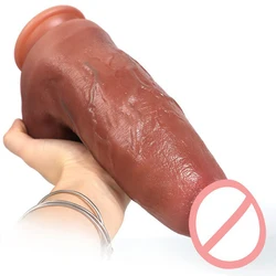 Giant Dildo Thick Huge Cock Realistic Double Silicone Vaginal Masturbators Penis Anal Sex Toys for Women Suction Cup Adults Dick