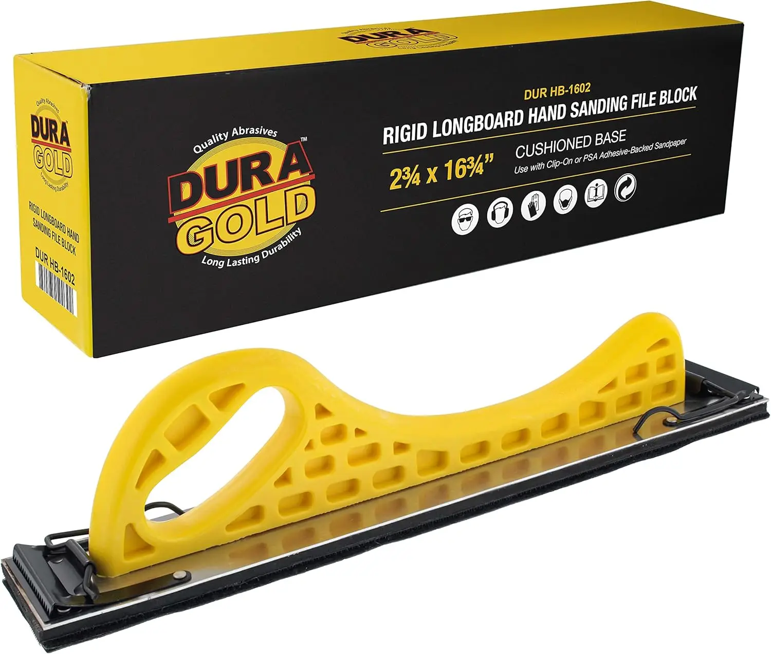 Bloco de Lixamento Longboard com Suporte de Velcro, Almofada PSA e Rolo de Grão 150, 2-3/4 polegadas de largura, 12 Jardas