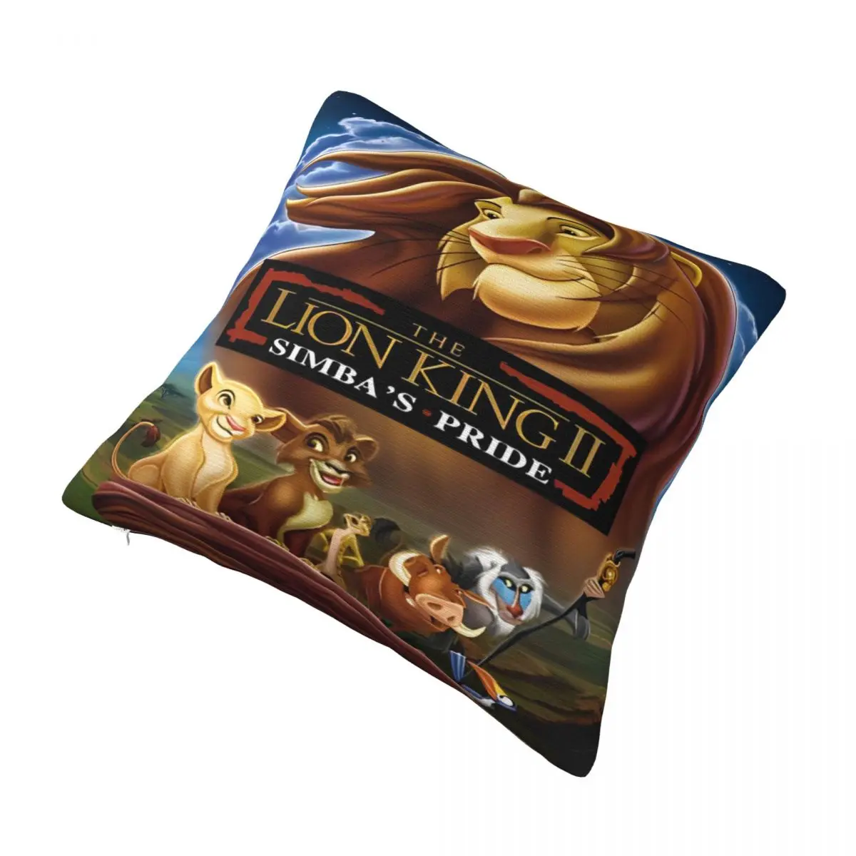 Decorative Pillow Cover Lion King Simba Merchandise Sofa Throw Pillow Case Cover Zipper Multiple Sizes Wholesale