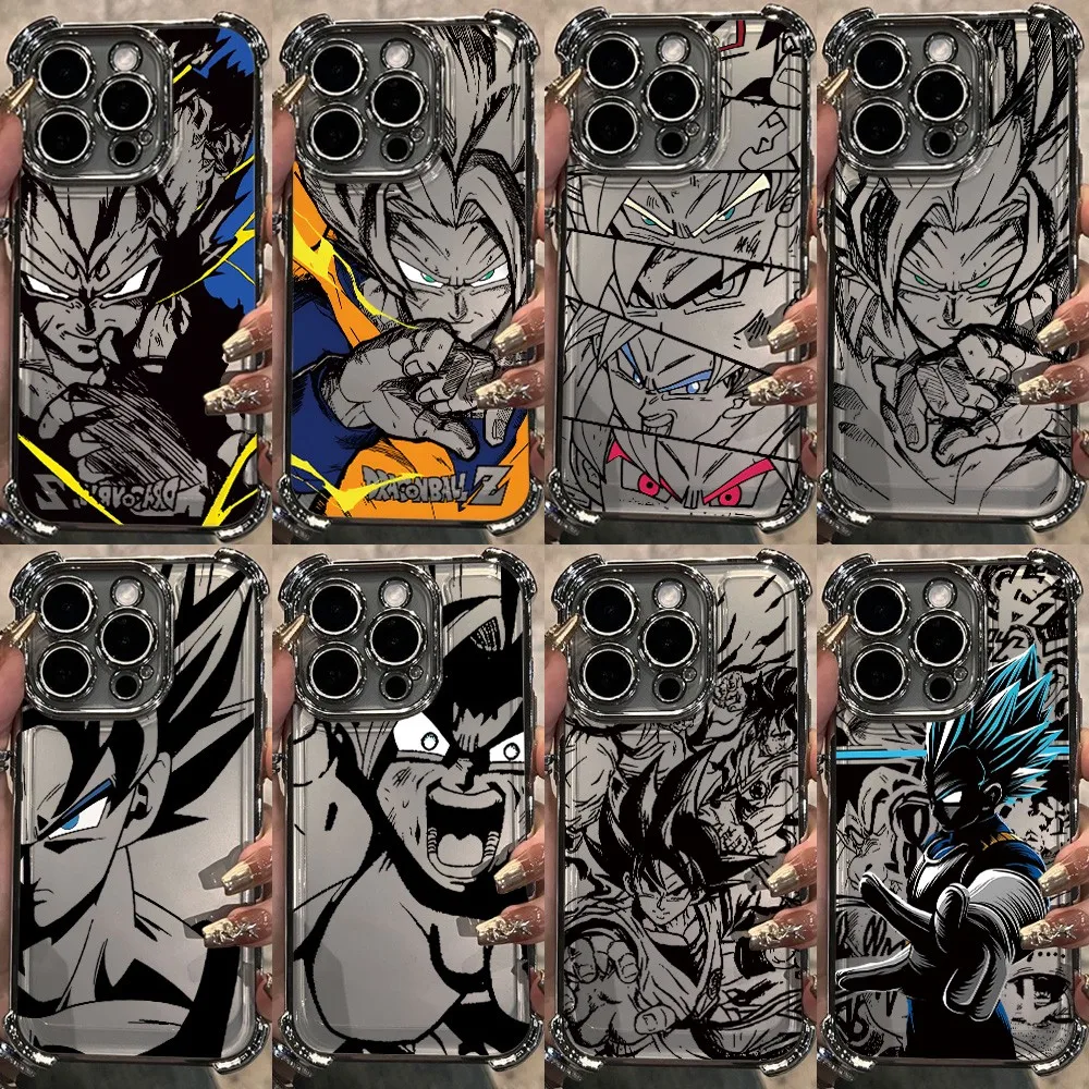 Anime Balls-D-Dragons Plating Phone Case For Samsung A27 A37 A57 A07 A36 A16 A35 A55 A25 A26 A05s A15 A54 A34 A24 A14