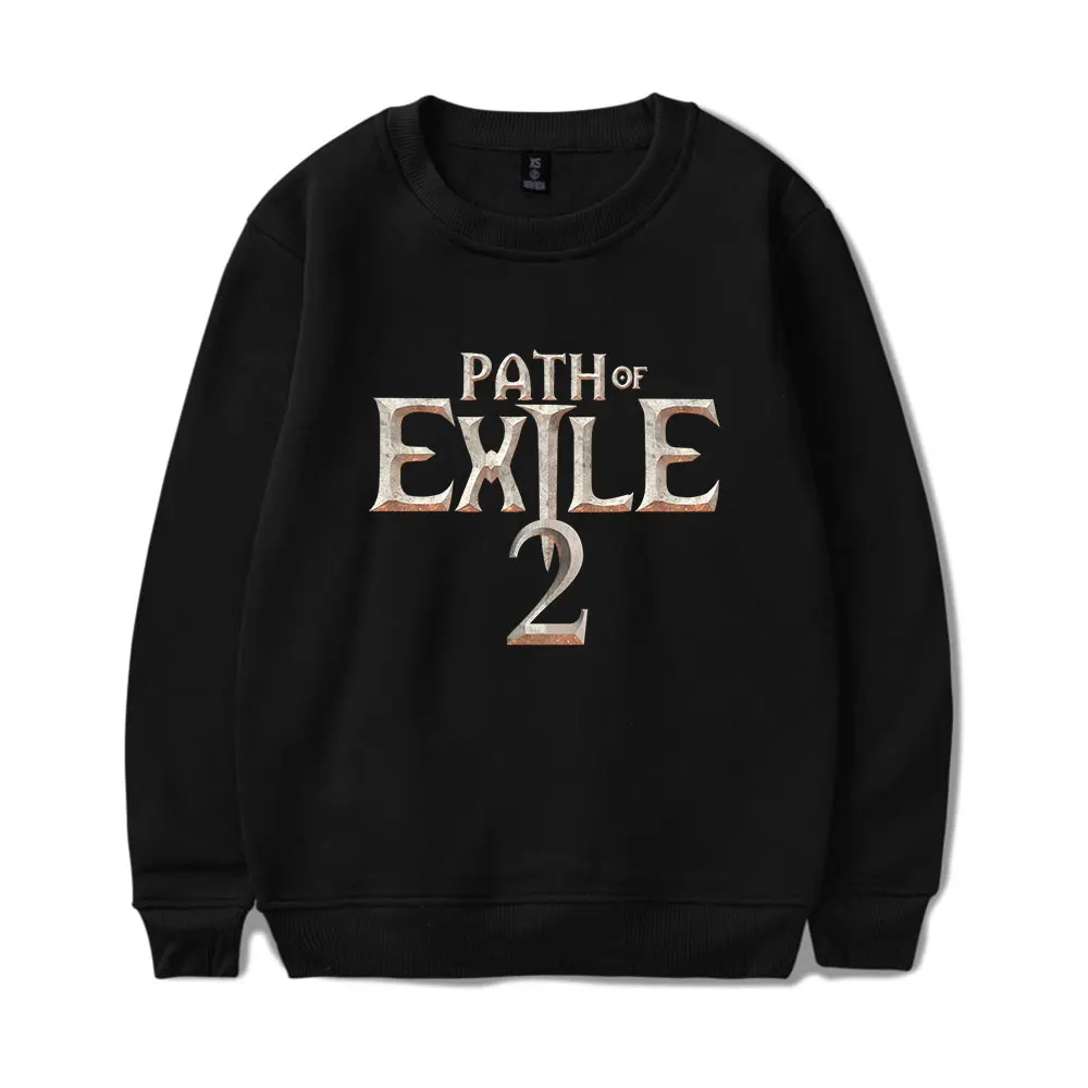 Path Of Exile 2 Merch Crewneck เสื้อคอสเพลย์ผู้หญิงผู้ชายแฟชั่นแขนยาวเสื้อยืด