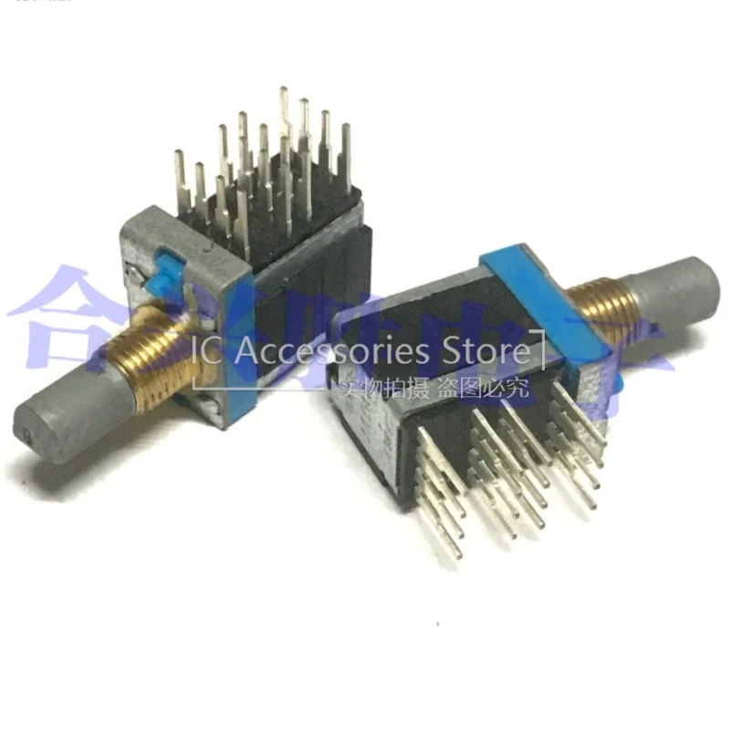 1PCS Rotary Switch 4 Layers 4 Knife 2 Gears Band Switch Signal Rotary Switch Shaft Length 15MM