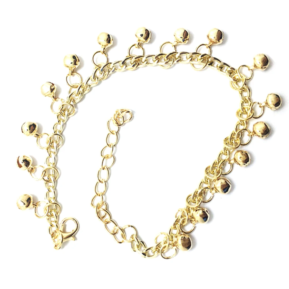 

2pcs Bell Anklets For Women Adjustable Summer Beach Foot Jewelry Lightweight Ankle Bracelets Charming Bells Fashion Vintage