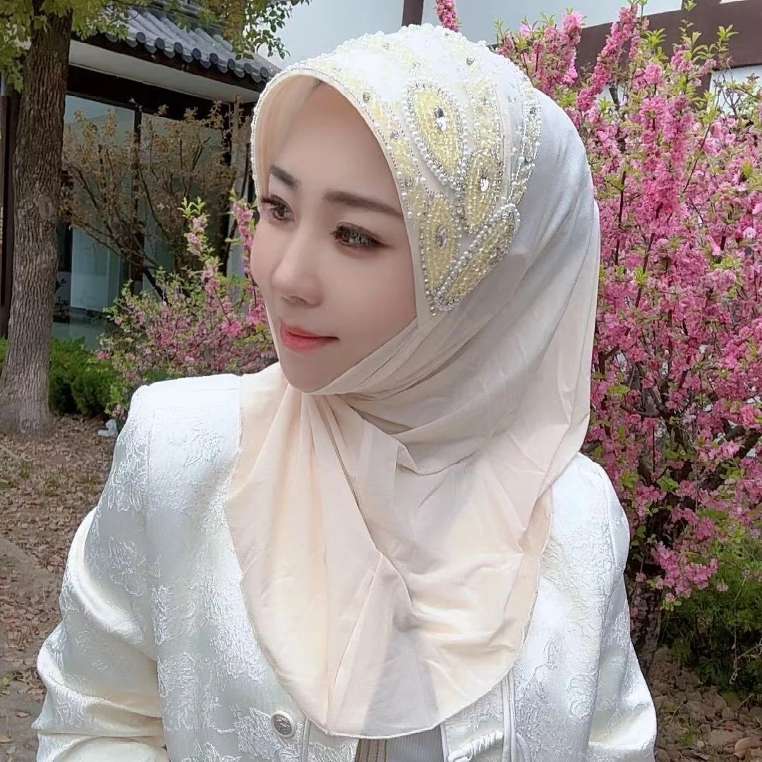 Hijab muslimischen Frauen Schal Kopftuch versand kostenfrei Luxus Quasten Schal Malaysia Gebet Kufi Islam Saudi-Arabien Mode neu 05212