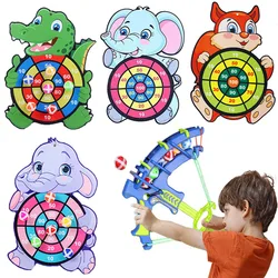 Kids Animals Dart Board Game With 6pcs Sticky Balls Indoor Sports Montessori Educational Toys For Children 2 3 4 5 6 Years