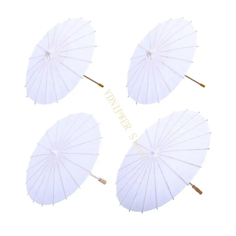 

DIY Blank Paper Umbrella For Kids Hand Painting Creative Art Crafts With Multiple Sizes 20cm 30cm 40cm 60cm Water resistant D08E
