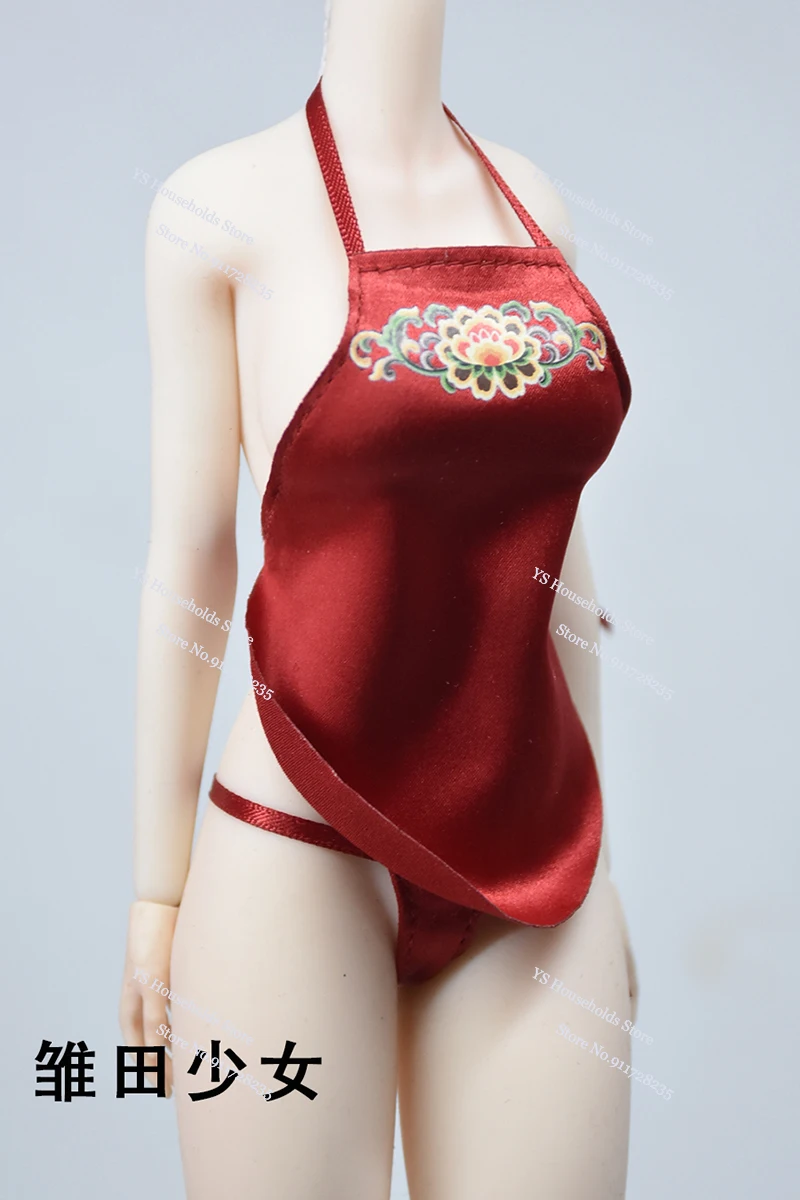 1/6 feminino soldado mini barriga estilo antigo roupa interior brinquedos acessório para 12 "figura de ação corpo decoração diy