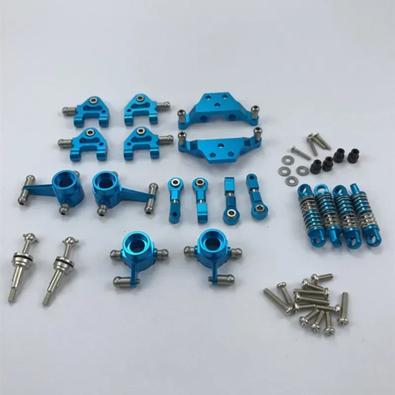 Metalen Volledige Set Upgrade Onderdelen Schokdemper voor Wltoys 1/28 K969 P929 P939 K979 K989 K999 Rc Auto Onderdelen