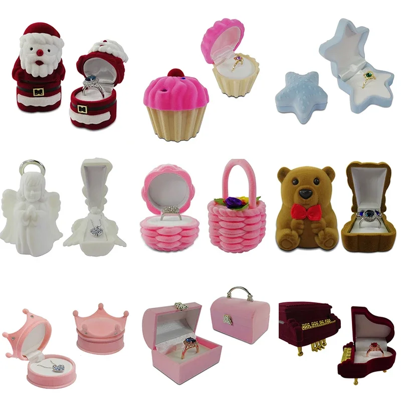 

Mini Velvet Jewelry Box Jewelry Storage Container Ring Box Earring Storage Box Creative Small Jewelry Display Gift Box