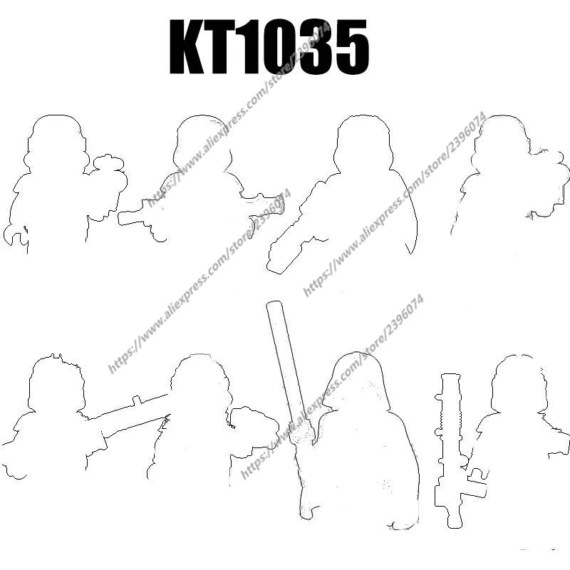 KT1035 شخصيات الحركة ملحقات الفيلم اللبنات الطوب اللعب XP270 XP271 XP272 XP273 XP274 XP275 XP276 XP277