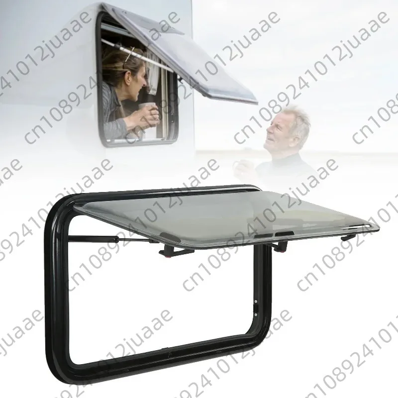700x400mm RV Push Out Window with Screen Sunshade Double Layer Acrylic Glass for Campers Trailers Motorhomes new.