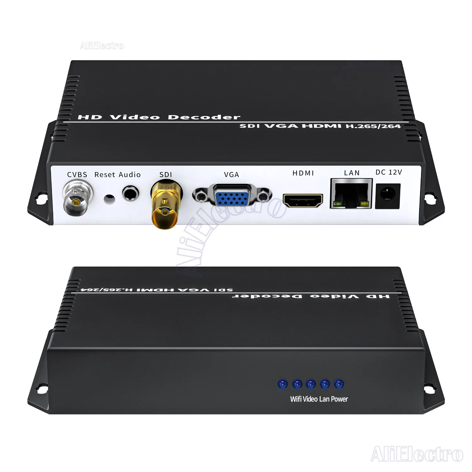 SDI 4K UHD H.265 H.264 VGA Low Lantency Repleace Topbox &PC Transmitter RTSP RTMP SRT UDP Stream IP to HDMI Decoder