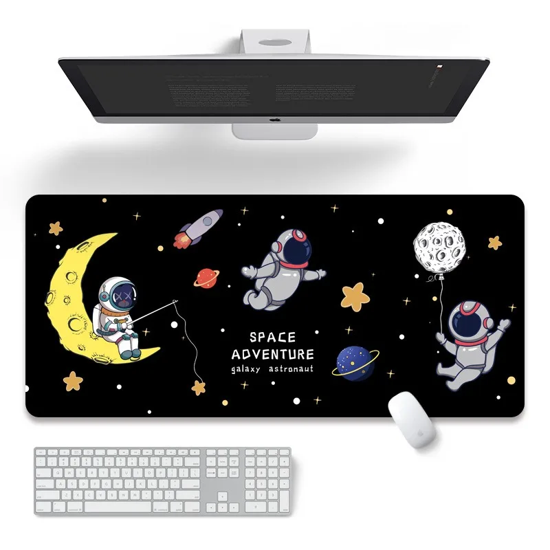 Cartoon Space Astronaut Mouse Pad Soft Office Table Mat Computer Esports Game Mice Cushions Children Bedroom Desktop Decor Pads